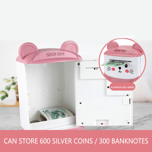 Alcancía Electrónica con Forma <span class=keywords><strong>de</strong></span> Cajero Automático, Contraseña, Monedas, Plástico, Juguete para Niños, Alcancía - Product Image 5
