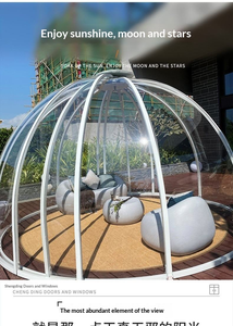 Tente de camping de luxe en plein air facile à installer, maison à bulles sphérique en aluminium transparent PC, ciel étoilé - Product Image 6