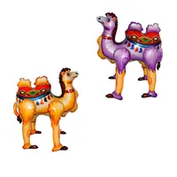 Palloncini 3D cammello stagnola in piedi animali compleanno Deco forniture per feste ragazzo ragazza giocattoli per bambini globali di elio palloncini combinati