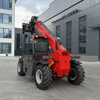 Chariot élévateur télescopique 3T GTF30 avec mât de 20 pieds, moteur diesel Cummins, 4 roues motrices, déplaceur latéral hydraulique, benne à grappin tout-terrain, attache rapide