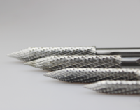 Fraises en carbure monobloc en acier à haute teneur en carbone 91.5 HRA, personnalisables OEM, de haute qualité, pour CNC, diamètre 3-13 mm, pour réparation de pneus (pouces)