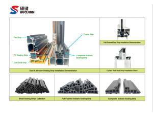 แถบซีลผนังกระจก EPDM ทนทาน พร้อมคุณสมบัติป้องกันริ้วรอย กันน้ำ และทนต่อรังสียูวี - Product Image 4