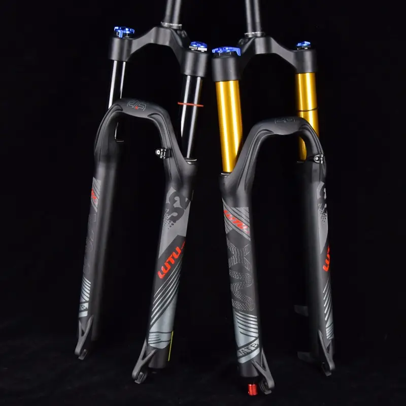 LUTU MTB Bicycle suspension Fork 26/27.5/29inch Rebound Adjustment Straight 1-1/8 Air Fork QR 9mmTravel 120mm Bike Fork