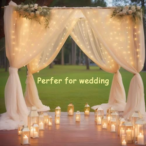 Cortina de Luces LED de Navidad para Exteriores, 3x3m, con Control Remoto USB, 300 LED, Efecto Cascada, Estrellas Centelleantes - Product Image 3