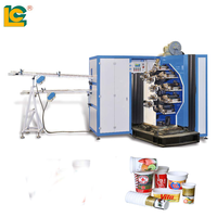 Imprimante offset automatique incurvée 5 couleurs LC pour gobelets et bols en papier/plastique, impression de logo personnalisée haute vitesse