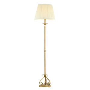 Lampe sur pied moderne de style nordique rétro avec abat-jour en tissu blanc, décoration d'intérieur, lampe de salon, lampe de chambre à coucher, lampes sur pied de luxe - Product Image 2