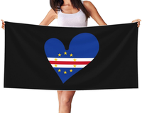 Nouvelle conception, serviette de plage personnalisée Cap-Vert, séchage rapide, absorbante, légère, fine, pour salle de bain, piscine, natation