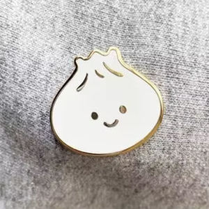 Patrón de desayuno clásico chino Artesanía de metal Dim Sum Alfileres de solapa Insignia Patrón personalizado Sopa Albóndigas Esmalte duro Pin <span class=keywords><strong>Comida</strong></span> - Product Image 3