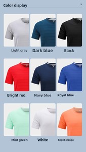 Camiseta Personalizada <span class=keywords><strong>de</strong></span> Secado Rápido y Cómoda para Hombre, en Oferta, <span class=keywords><strong>de</strong></span> Poliéster y Elastano, Tejido <span class=keywords><strong>de</strong></span> <span class=keywords><strong>Punto</strong></span>, con Serigrafía - Product Image 3