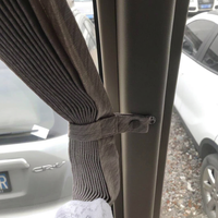 Rideaux pare-soleil pliables épaissis pour Toyota Coaster JMC Golden Dragon, tissu occultant, motif uni, style moderne