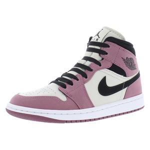 Nike Air Jordan 1 Mid Se Chaussures pour femmes Light Mulberry Black Style basketball - Product Image 5