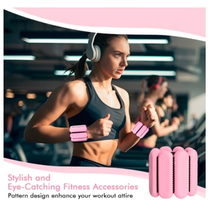 All'ingrosso bracciale <span class=keywords><strong>da</strong></span> polso <span class=keywords><strong>e</strong></span> caviglia regolabile in Silicone rosa <span class=keywords><strong>da</strong></span> 2kg per gli uomini <span class=keywords><strong>e</strong></span> le donne pesi per le gambe del <span class=keywords><strong>braccio</strong></span> (2lb) - Product Image 2