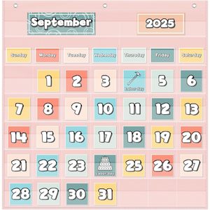 Calendario de bolsillo de poliéster para gestión del tiempo, diseño minimalista rectangular para la vuelta al cole - Product Image 6