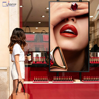 Écran LCD ultra-fin de 55 pouces, affichage numérique vertical, téléviseur publicitaire haute luminosité, kit pour la publicité en vitrine de magasin de détail