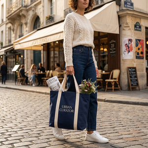 <span class=keywords><strong>Borsa</strong></span> Tote in Tela Resistente e Sostenibile con Manico Rinforzato per Mercato Biologico e Soluzione Eco-Friendly Completa - Product Image 3