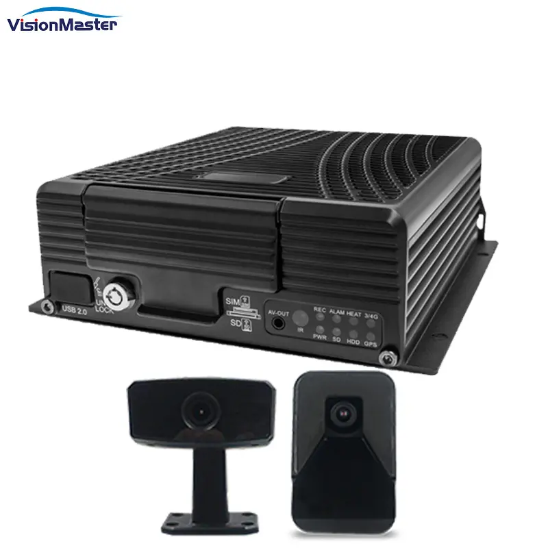 Dvr para coche, sistema adas HDD de 360 grados, 4g, wifi, 4 canales, camión, granja, tractor