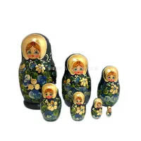 BENUTZER DEFINIERTE russische Mat roschka Nesting Dolls Signed Hand Painted 7in H Set für Wohnkultur