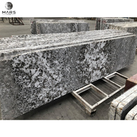 Dessus de comptoir avec pierres naturelles découpées, 1 pièce, en granit blanc antique, Table de cuisine
