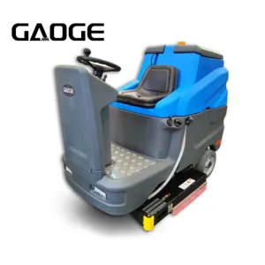 Gaoge nhà máy A110 sàn rửa chân không sạch gạch Epoxy sàn làm sạch trang bị 235L lớn đi xe trên sàn Scrubber Máy sấy với CE