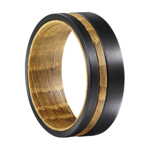 Collezione 2026 SZ Cheng Jewelers: Cinturino da Uomo in Ceramica Resistente con Inserto in Legno Naturale di Koa - Product Image 5