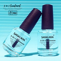 SAGALAGA Renforceur d'ongles transparent, couche multifonctionnelle, nourrit le lit des ongles, crée une barrière protectrice, réparation professionnelle des ongles