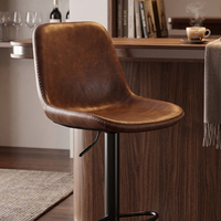 Tabourets de bar pivotants de luxe modernes, chaises hautes de restaurant, chaises de bar réglables avec support lombaire pour îlot de cuisine
