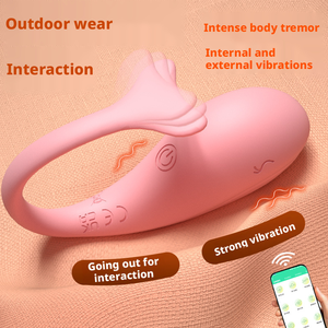 Vibrierender Sprungstab für APP Drahtlose Fernbedienung 100% Wasserdicht Rosa Weibliches Erwachsenen-Sexspielzeug zur Selbstbefriedigung - Product Image 3