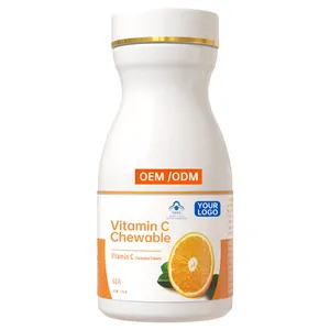 Fabricação de fábrica oem vitamina c, mastigar, comprimidos, sabor, personalização, vitamina c
