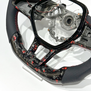 Volant sport en cuir véritable et fibre de carbone forgée avec écran LED personnalisé de haute qualité, très vendu, pour Renault <span class=keywords><strong>Clio</strong></span> <span class=keywords><strong>5</strong></span> - Product Image 3