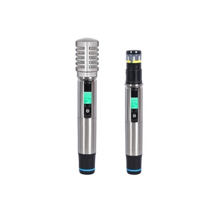 <strong>MI</strong>-224 Metal Rechargeable <strong>Mic</strong> 1CH/2CH Portable UHF Universal Wireless Microphone for Conference Singing KTV/Trolly Speaker - Product Image 6