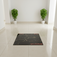 Carreaux de sol en porcelaine pleine masse émaillée foncée, polis, de haute qualité et à prix abordable, motif marbre noir et or, 600x600mm, pour salle de bain et supermarché