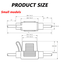 Porte-fusible de voiture enfichable 10A 20A 30A porte-fusible de voiture étanche porte-fusible modifié de voiture