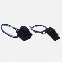 Untuk Hyundai Tucson 2016-2018 Switch Switch pintu depan eksterior krom gagang pintu tombol kecil