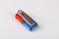 Lampe de signalisation de patrouille nocturne à rotation, clip stroboscopique, lampe d'avertissement LED clignotante, lumière d'épaule étanche IP65, visibilité 500m