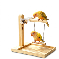 Support d'entraînement multifonctionnel pour perroquet, balançoire et jouet d'alimentation pour oiseaux, idéal pour l'élevage domestique en intérieur, personnalisable en usine, vente en gros