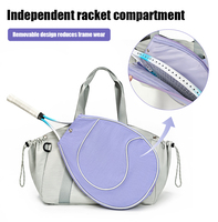 Sac à dos de randonnée multifonctionnel en nylon imperméable professionnel, sac de voyage décontracté pour le plein air, sac à raquettes de pickleball et de tennis avec logo personnalisé
