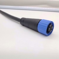 IP68 étanche M15 2pin 3pin 4pin 5pin connecteur de câble mâle femelle d'accouplement fileté pour module d'éclairage de rue led