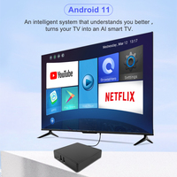Décodeur multimédia intelligent personnalisé 4K 2GB/16GB Android 11 Z66 Quad-Core RK3566 USB 3.0 LAN 1000M Wi-Fi 6 5G BT 5.4 pour Home Cinéma
