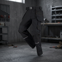 Pantalon de travail cargo haut de gamme pour homme en Cordura, coton/polyester, robuste, taille mi-haute, antistatique, respirant, indéchirable, séchage rapide