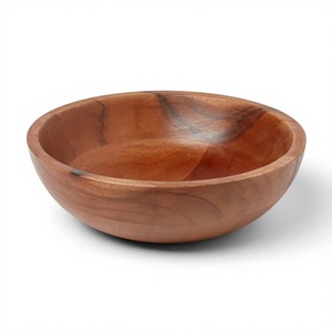 Vajilla Artesanal de Madera de Acacia Ecológica de Diseño Clásico, Tendencia Europea NA80 de BS International, Decoración para el Hogar - Product Image 1