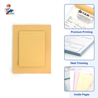 Carnet de reçus de vente personnalisé imprimé à la main, avec logo sur mesure, reliure parfaite, en kraft/offset, pour les petites entreprises de vente au détail