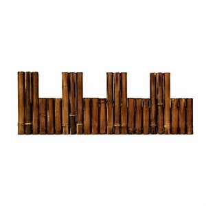 แผงรั้วไม้ไผ่สีดำรักษ์โลกสำหรับจัดสวนและตกแต่งภายนอก - Product Image 1