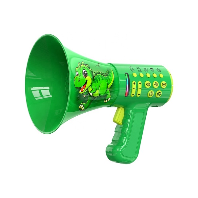 Rechargeable Voice Changer Megaphone for Kids 5 Magic Sound Effects RGB Light Prank Gift for Birthday Party Favor Wholesale