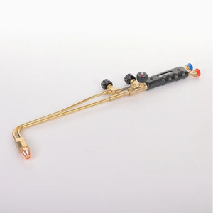 Torche de découpe de style russe H01 2, plaquée cuivre, avec interrupteur unique, pour soudage oxyacétylénique et découpe de métaux - Product Image 1