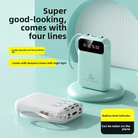 Batterie externe portable personnalisée 10000 mAh à grande capacité, charge rapide 22,5 W, interfaces USB Type-C universelles, prise en charge du logo