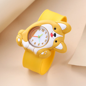 Nouvelle montre à claquer pour enfants créative et colorée, adorable, pliable, montres à claquer en silicone pour enfants, animaux en 3D, dessins animés - Product Image 3