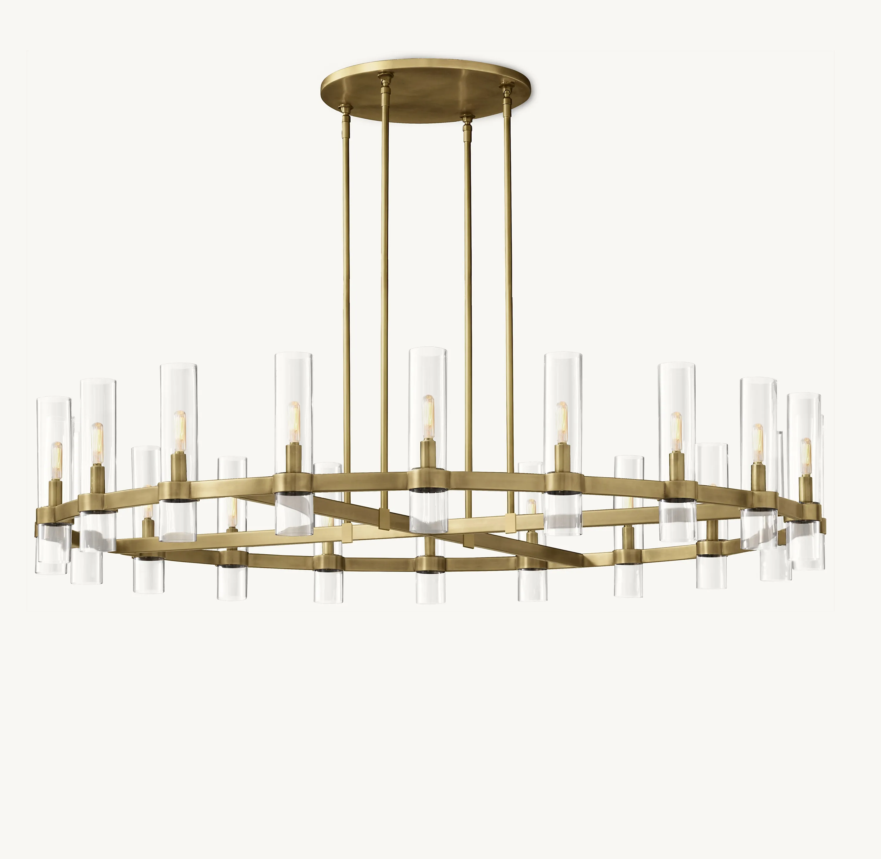 Lustre américain au design antique en laiton suspension de luxe lampe en verre moderne pour salon décoration intérieure