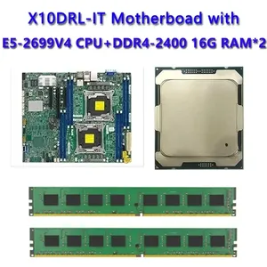 Carte mère de serveur X10DRL-IT DDR4 reconditionnée fiable avec deux sockets LGA2011-3 pour processeurs Intel Xeon E5-2600 V4 - Product Image 2
