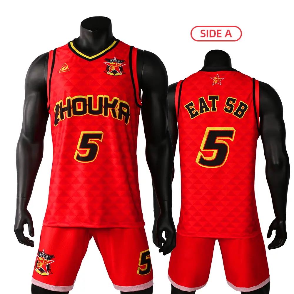 Maillot de basket-ball personnalisable pour hommes, à double face, design unique, à vos idées