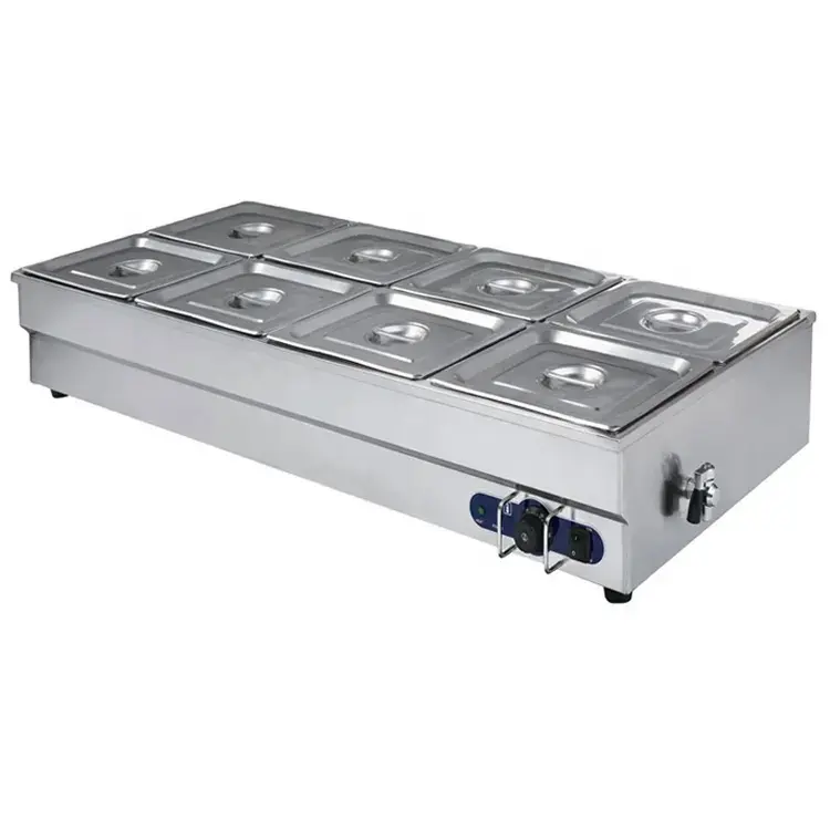 CE sertifikalı elektrik restoran büfe yemek ısıtıcısı Bain Marie